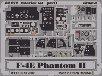 Eduard Accessories 1:32 F-4E Phantom Interior für Tamyia Bausatz