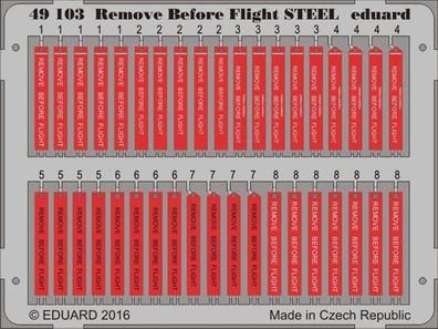 Eduard Accessories 1:48 Remove Before Flight STEEL