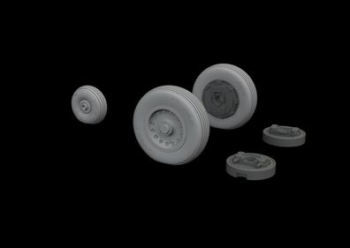 Eduard Accessories 1:48 Mirage IIIC wheels for Eduard