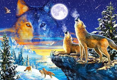 Castorland C-103317-2 Howling Wolves, Puzzle 1000 Teile