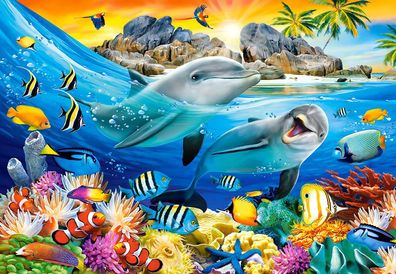 Dolphins in the Tropics Puzzle 1000 Teile