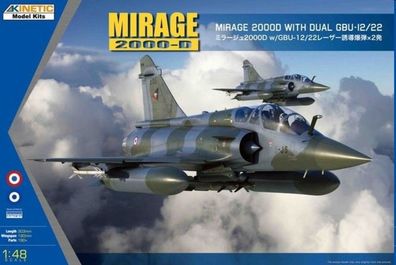 Kinetic 1:48 K48120 MIRAGE 2000B/D/N w/ LGB