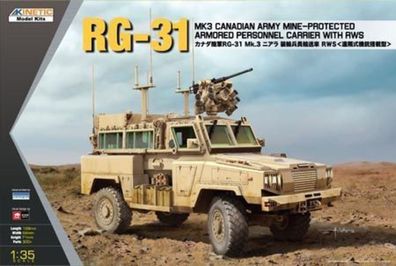 Kinetic 1:35 K61010 RG-31 MK3 Canada Army W/Crows