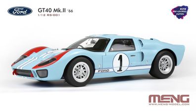 MENG-Model 1:12 RS-001 Ford GT40 Mk. II 66 (Pre colored Edition)