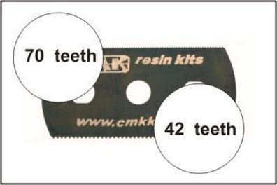 CMK 5 Sägeblätter, feine und grobe Zähne