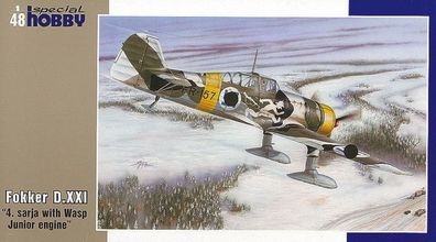 Special Hobby 1:48 100-SH48073 Fokker D. XXI 4. Sarja with Wasp Junior Engine