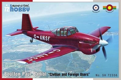 Special Hobby 1:72 100-SH72356 Bolton Paul BalliolCivilian and Foreign Users