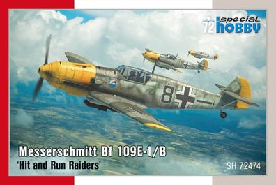 Special Hobby 1:72 100-SH72474 Messerschmitt Bf 109E-1/B 'Hit and Run Raiders'