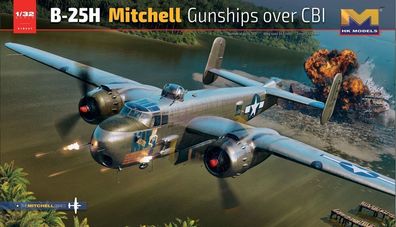 HongKong Model 1:32 HKM01E037 B-25H Mitchell Gunship Over CBI