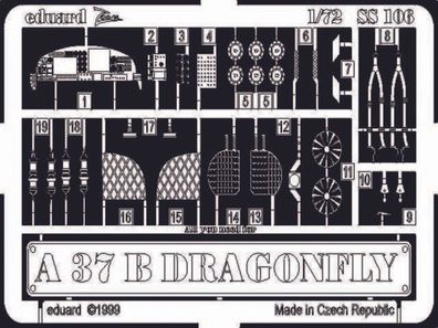 Eduard Accessories 1:72 A-37 B Dragonfly