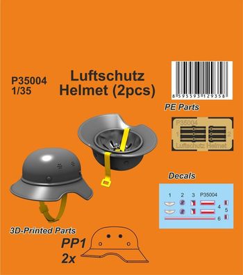 CMK 1:35 Luftschutz Helmet (2pcs)