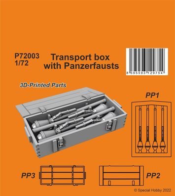 CMK 1:72 Transport box with Panzerfausts