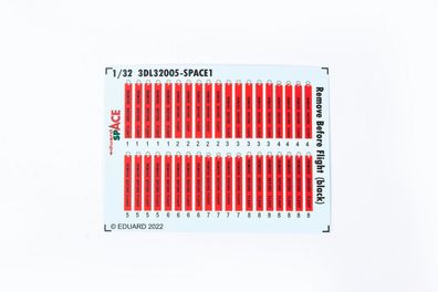 Eduard Accessories 1:32 Remove Before Flight (black) SPACE