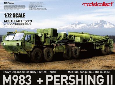 Modelcollect 1:72 UA72360 USA M983 Hemtt Tractor With Pershing II Missile Erector Lau