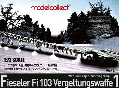 Modelcollect 1:72 UA72365 German WWII V1 Missile launching position full size Ver