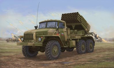 Trumpeter 1:35 1014 Russian BM-21 Hail MRL-Late