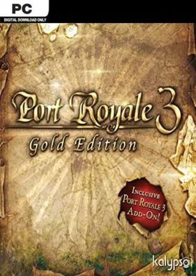 Port Royale 3 - Gold Edition (PC, 2013, Nur Steam Key Download Code) Keine DVD