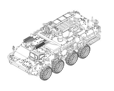 Trumpeter 1:72 07429 M1135 Stryker NBC RV - NEU