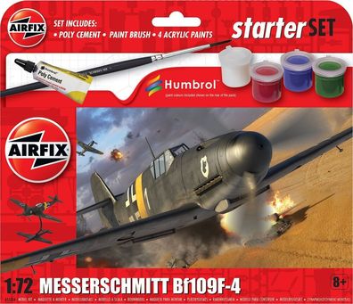 Airfix 1:72 A55014 Starter Set - Messerschmitt Bf109F-4