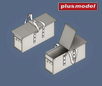 Plus model 1:35 DP3043 Machine gun Vickers ammunition boxes WWII