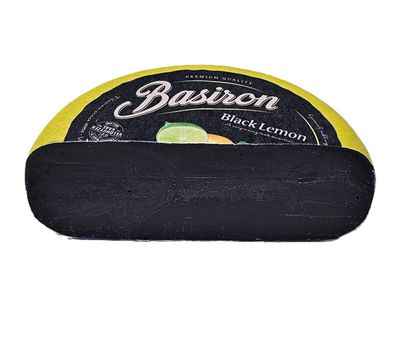 Schwarzer Käse Black Lemon halber Laib