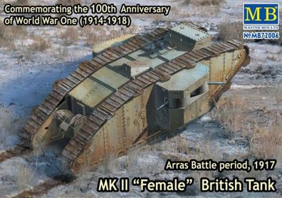 Master Box Ltd. 1:72 72006 Mk II Female British tank. Arras Battle