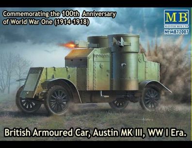 Master Box Ltd. 1:72 72007 Austin Mk. III British armored car1914-18