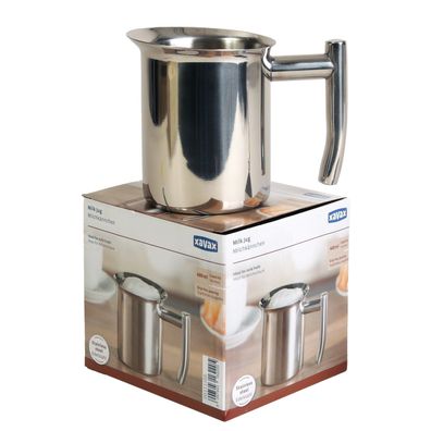 Milchkännchen Edelstahl 400ml Milchkanne Aufschäumkännchen Barista Milchschaum