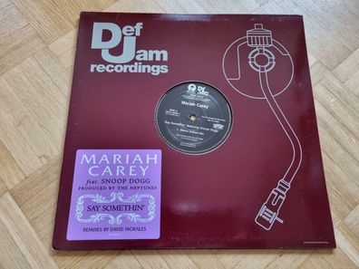 Mariah Carey-Say somethin' 12'' Disco Vinyl US PROMO 1 Schallplatten