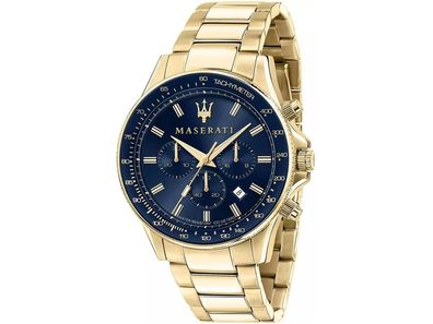 Maserati Sfida R8873640008 chronograph 44m Herrenuhr Blau Gold