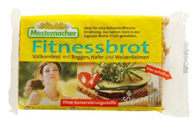 Mestemacher 70100952 Fitnessbrot, 10 x 50g