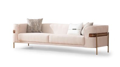 Sofa 4 Sitzer Design Sofas Polster Sitz Design Dreisitzer Modern Stoff Möbel Neu