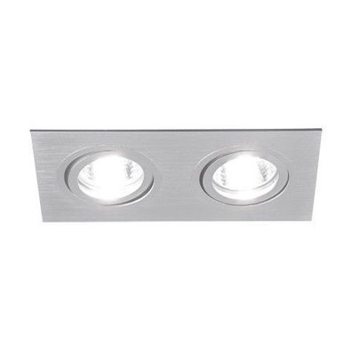 Einbaustrahler GU10 ALUM L SILVER Deckenlampe Einbauspot