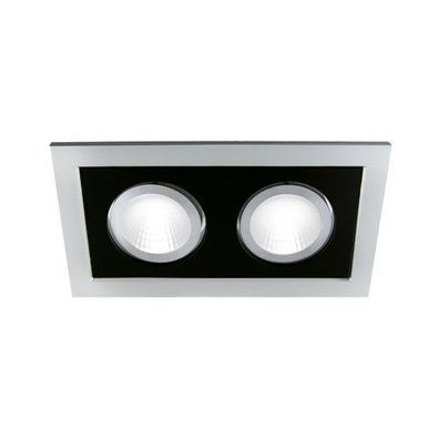 Einbaustrahler GU10 BORYS L SILVER/ BLACK Deckenlampe Einbauspot