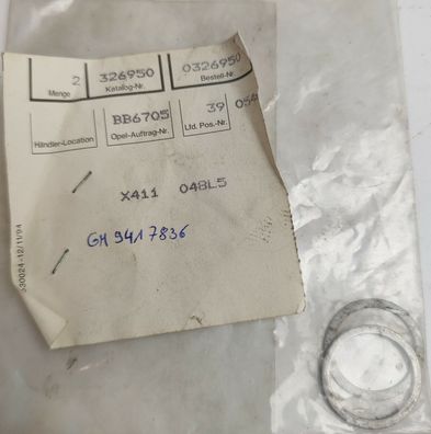 Original Opel Ring Ausgleichsscheibe Wellenschloss autom. 326950 GM 9417836