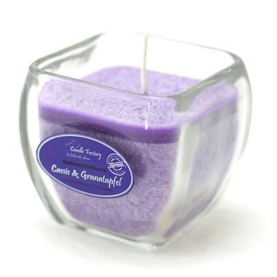 Candle Factory Wellness Duftkerze Cassis und Granatapfel Dekokerze 800-023