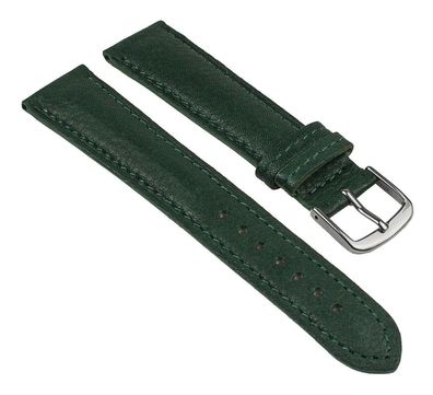 Uhrenarmband Öko Nappa Leder weich grün Herzog 25545S