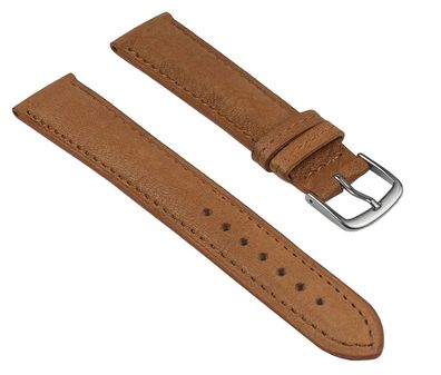 Uhrenarmband Öko Nappa Leder weich hellbraun Herzog 25544S