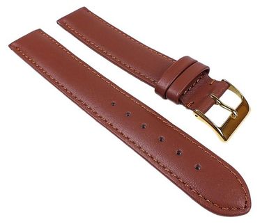 Uhrenarmband XL Überlänge Kalbsleder Braun Beach 24480G