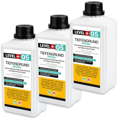 Tiefengrund LF Spezial 3L Silikat Grundierung Tiefgrund Balkone Wand Boden RM05