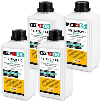 Tiefengrund 4L Spezial mit Kaliwasserglas Tiefgrund Silikat Basis Innen RM05