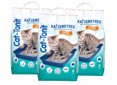 Cat Tonit Katzenstreu 30kg Klumpstreu Haustierstreu Einsteu Streu Haustier