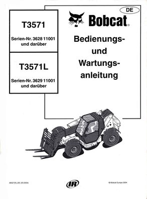 Bobcat T3571 T3571L Deutsch Bedienung und Wartungsanleitung Original