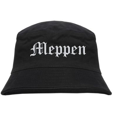 Meppen Fischerhut - Altdeutsch - bestickt - Bucket Hat Anglerhut Hut