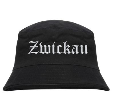 Zwickau Fischerhut - Altdeutsch - bestickt - Bucket Hat Anglerhut Hut