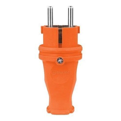 Gummistecker 16A 230V Stecker orange