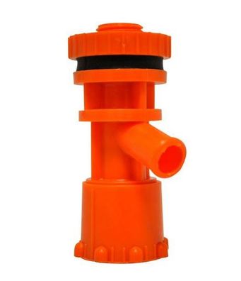 Abwasserhahn Auslaufventil orange Wasser Tank Entlehrungshahn 3/8" 300f288-1 NEU