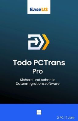 EaseUS Todo PCTrans Professional / Windows / 2 PC / 1 Jahr / KEY (ESD)