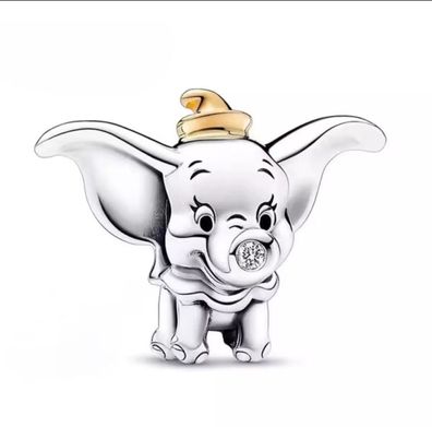 Disney Dumbo kompatibel für Pandora 925 Sterling Silber