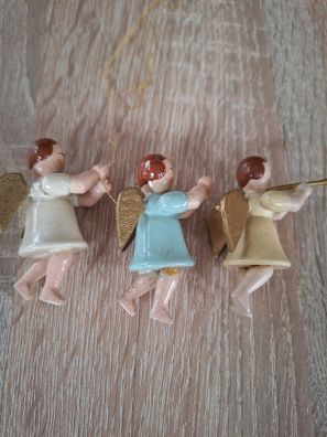 Baumschmuck / Tannenschmuck--3 alte Schwebeengel 5,7cm